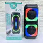 مكبر صوت بلوتوت 2 سبيكر مع اضاءة