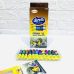 الوان اكريليك 12 لون عبوة 12 مل Vneeds