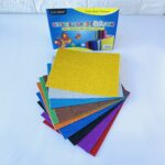 ورق فوم لماع لاصق 10 لون مقاس 20*15 سم A5