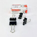 مشابك ورق اسود 25 ملم علبة عبوة 12 مشبك