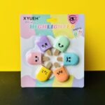 اقلام خطاط هايلايتر فسفوري شكل ايس كريم 6 خطاطات