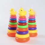 لعبة ذكاء حلقات الألوان للأطفال مونتيسوري 9 حلقات