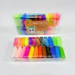 صلصال اسفنجي لعب للأطفال 24 لون سهل التشكيل