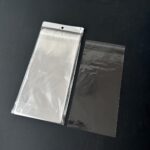 اكياس خلوط شفافة لامعه مع لاصق للأعياد والمناسبات مقاس 25*13 سم