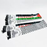 شال فلسطين علم وكوفية + رسمة المسجد الاقصى