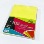 ورق طباعة ملون A4 رزمة 250 ورقة 10 الوان 80 قرام