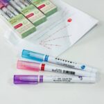 طقم اقلام تزيين و تسطير رول اشكال قلوب ونجوم وخط متقطع