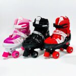 حذاء تزلج باتيناج 4 عجلات مقاس 34 إلي 37