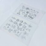 ورق شف رسومات لتزين كراسات الأطفال زهور وفواكة