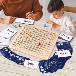 لعبة تعليم جدول الـ ضرب والعمليات الحسابية الخشبية