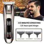 ماكينة حلاقة الشعر الاحترافية من Kemei الفضية