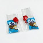 اكياس نايلو لامعه خلوط وتوزيعات بشريط لاصق عبوة 50 كيس مناسبة لاصحاب المشاريع