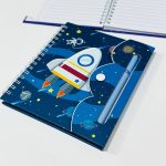 مفكرة هدية مع قلم رجل الفضاء توزيعات للأطفال