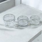 دستة علب بلاستيك شفافة لحفظ المنتجات 12 علبة والتوزيعات للمناسبات 3 أحجام