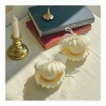 2 قالب سيليكون صدفة البحر صغير  لصناعة الشموع المعطر WFHM77