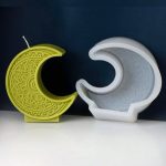 قالب هلال رسمة ماندالا لصناعة الشموع ودبيكورات رمضان WFHM77