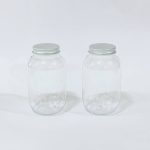 علبة بلاستيك شفافة 500 مل متعددة الاستعمال اغلاق محكم