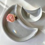 قالب سيلكون بشكل قمر هلال لصب الجبس والاسمنت لديكور المنزلي WFHM77