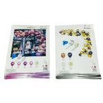 طقم بالونات مناسبات 100 قطعه وردي ودمي & ذهبي واسود ، بالون ديكور