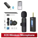 ميكروفون لاسلكي بلوتوت يربط على الهواتف والسبيكر مدخل اوكس 3.5 مم