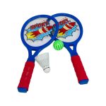 لعبة مضرب تنس 2 مضارب مع كرة بلاستيك وكرة ريشة