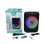 مكبر صوت بلوتوت مع مايك سبيكر قوة 20 وات درجة اولى مع اضاءة RGB متغيرة