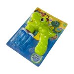 لعبة مسدس فقاعات يدوي على شكل ضفدع مع 2 عبوات سائل فقاعات