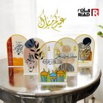 ستاند ديكور العيد اكريليك لتزيين طاولة العيد ، عيد الفطر ، الأضجى