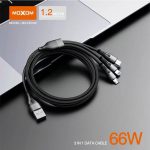 خيط شحن سريع 3 في 1 موكسوم قوة 66 وات طول 1.2 متر