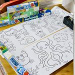 رول تلوين الاطفال مناسب للتلوين مع بعض في المنزل والروضة والعطل، طول 3 متر