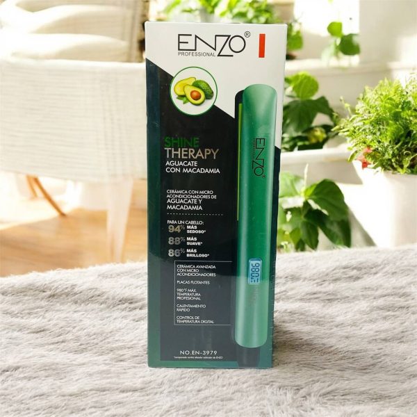 مكواة تمليس الشعر افوكادو من ENZO  قوة 980 درجة