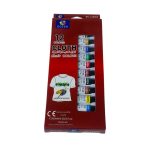 ألوان قماش عالية الجودة 12 لون DOZEN عبوة 6 مل