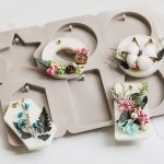 قالب سيلكون خاص بالحرف اليدوية بأشكال هندسية ونجمة لصنع الفواحات العطرية WFHM77