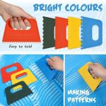 كاستولة 4 قطع للحرف اليدوية والاشغال ، لتطبيق المعجون و الـ ستوك