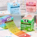 قصاصات ملاحظات لاصق لامع جليتر ملون شفاف ، قابل للكتابة عليه - 105 لاصق