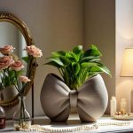 قالب سيلكون فيونكة كبير لصنع الجبس حامل اقلام وديكور منزل WFHM77