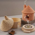 قالب سيلكون لحامل البخور بتصميم منزل المدخنة تصميم عصري WFHM77