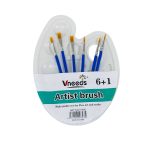 طقم تلوين صحن لخلط الالوان  + 6 فرش Vneeds