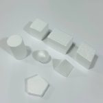 فوم أشكال هندسية مجسمات 7 أشكال , فلين خفيف ، هرم , كرة , اسطوانة , مكعب , متوازي الأضلاع , خماسي