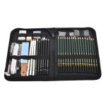 طقم رسم احترافي 42 قطعه من KeepSmiling في حقيبة