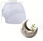 ⁦قالب سيلكون بتصميم قمر لديكور المنزلي متعدد الاستخدام WFHM77⁩ - الصورة ⁦3⁩