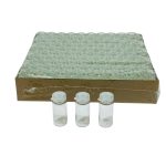 دستة 100 قنينة ، عبوات زجاجية 12 مل غطاء ضغط ، لتعبئة العطورات المركزة ومواد العناية والتجميل والزيوت