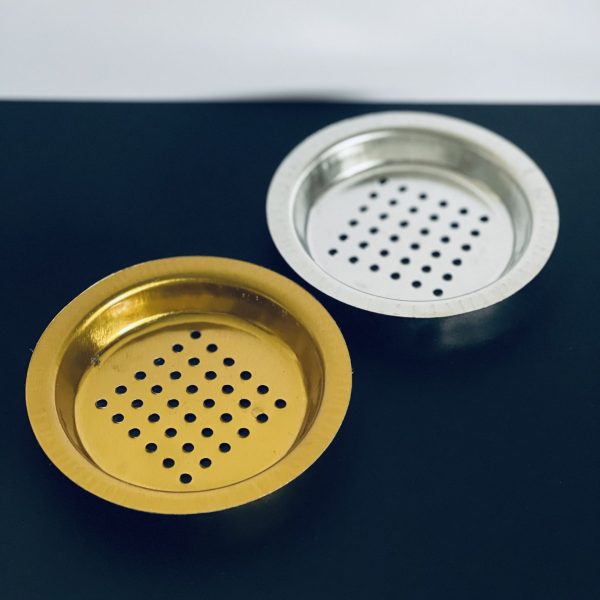 صفاي مبخرة مقاس 9 سم ذهبي وفضي