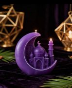 قالب سيلكون لشمع وجبس هلال 🌙رمضان بتصميم مسجد 🕌 WFHM77 - Image 2