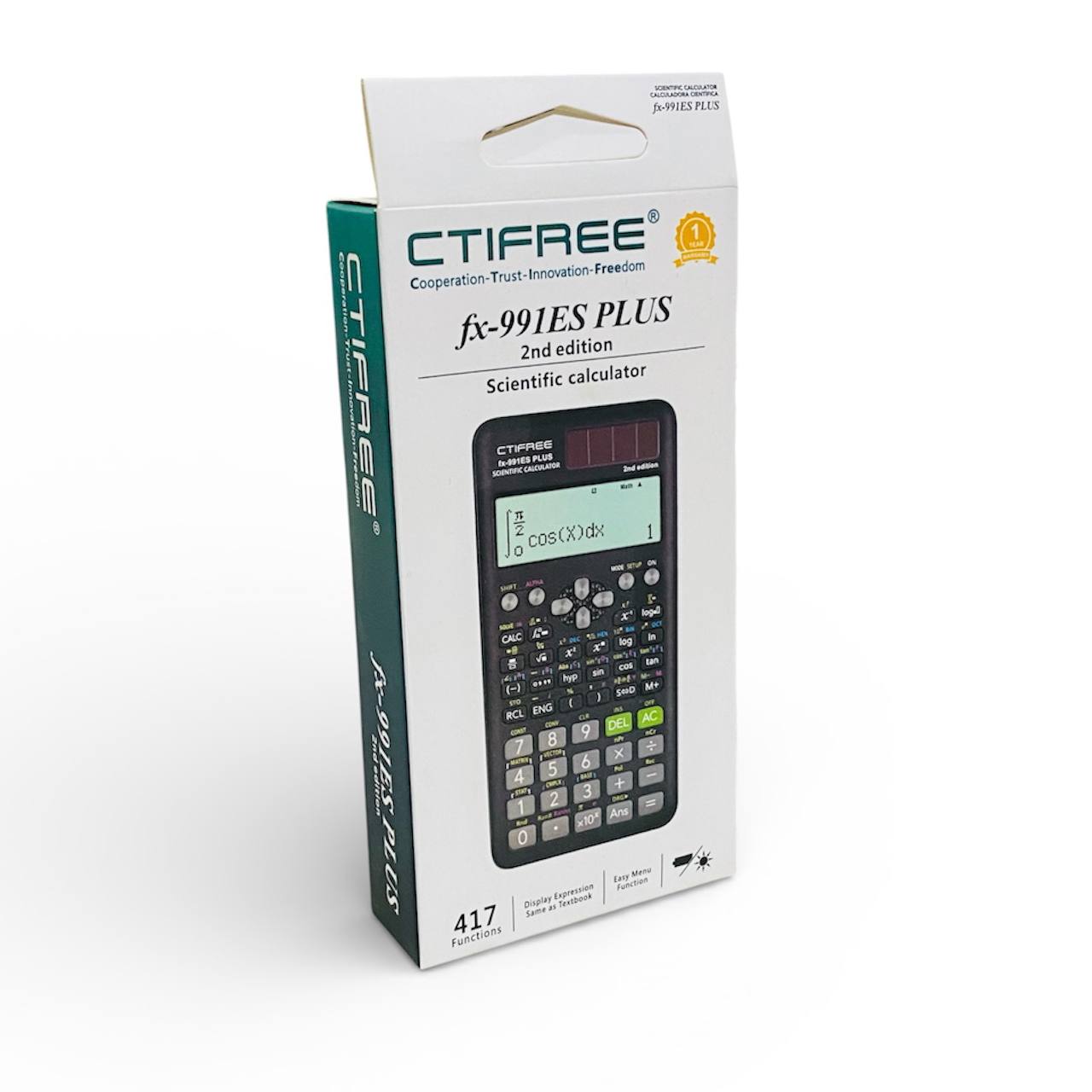 photo_1_2026-01-09_14-44-21 الة حاسبة fx 991ES PLUS CTIFREE علمية حل جميع المسائل مناسبة لصف تاسع إلى ثالثة علمي - Image 1