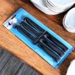 مجموعة سكاكين ستانستيل لتقطيع الخضروات والفواكه رأس زاوية - 6 قطع