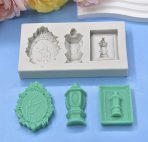 ⁦قالب سيلكون تجويف فانوس وعبارة لديكور رمضان 🌙 WFHM77⁩ - الصورة ⁦2⁩