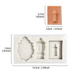 ⁦قالب سيلكون تجويف فانوس وعبارة لديكور رمضان 🌙 WFHM77⁩ - الصورة ⁦3⁩