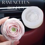 قالب سيلكون زهرة الرانونكيولوس لصناعة الشموع WFHM77