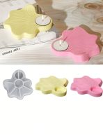 قالب سيلكون علي شكل ورقة السرو لشمعدان ومباخر WFHM77